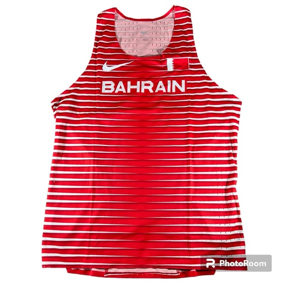 Nike Pro Elite Bahrain Official Track & Field Singlet CI6344-657 Men's Large New